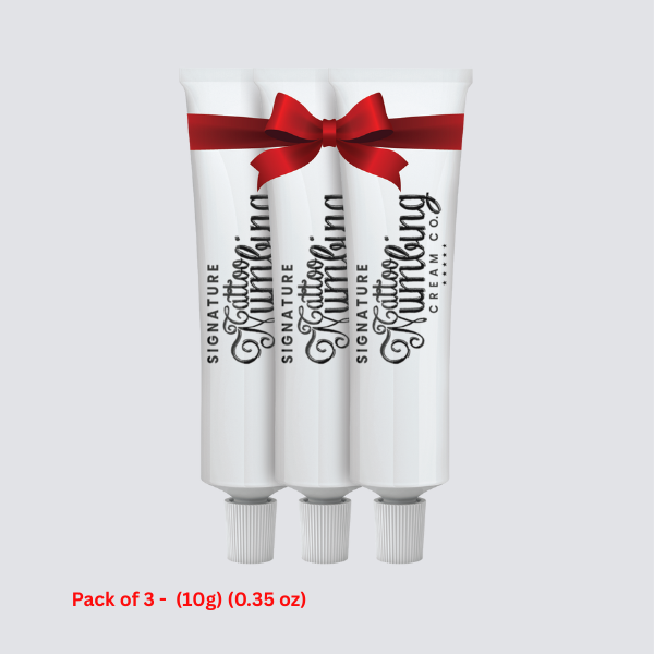 Signature Tattoo Numbing Cream Pack of 3 - (10g) (0.35 oz) + 1 Free (For Today Only)