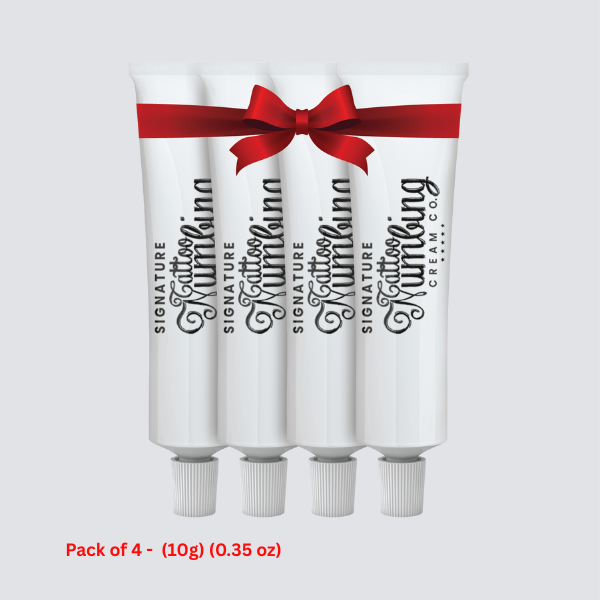 Signature Tattoo Numbing Cream Pack of 4 - (10g) (0.35 oz) + 1 Free (For Today Only)